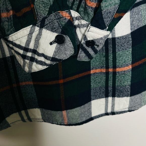 Rails Hunter Plaid Shirt Women’s S Forest Navy Stone Flannel Rayon Academia - Picture 6 of 7